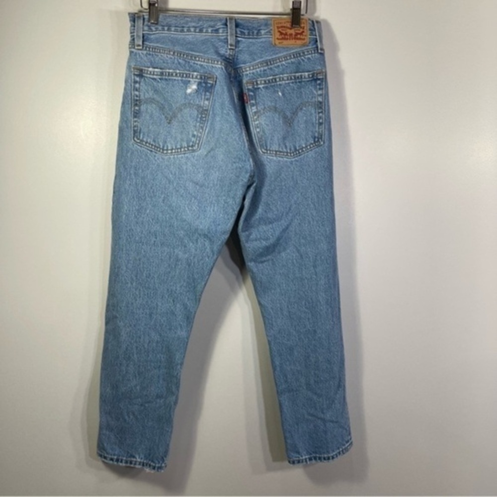 Levi’s® 501 Women’s distressed Jean Size 27 Color Blue Wash - Picture 5 of 14